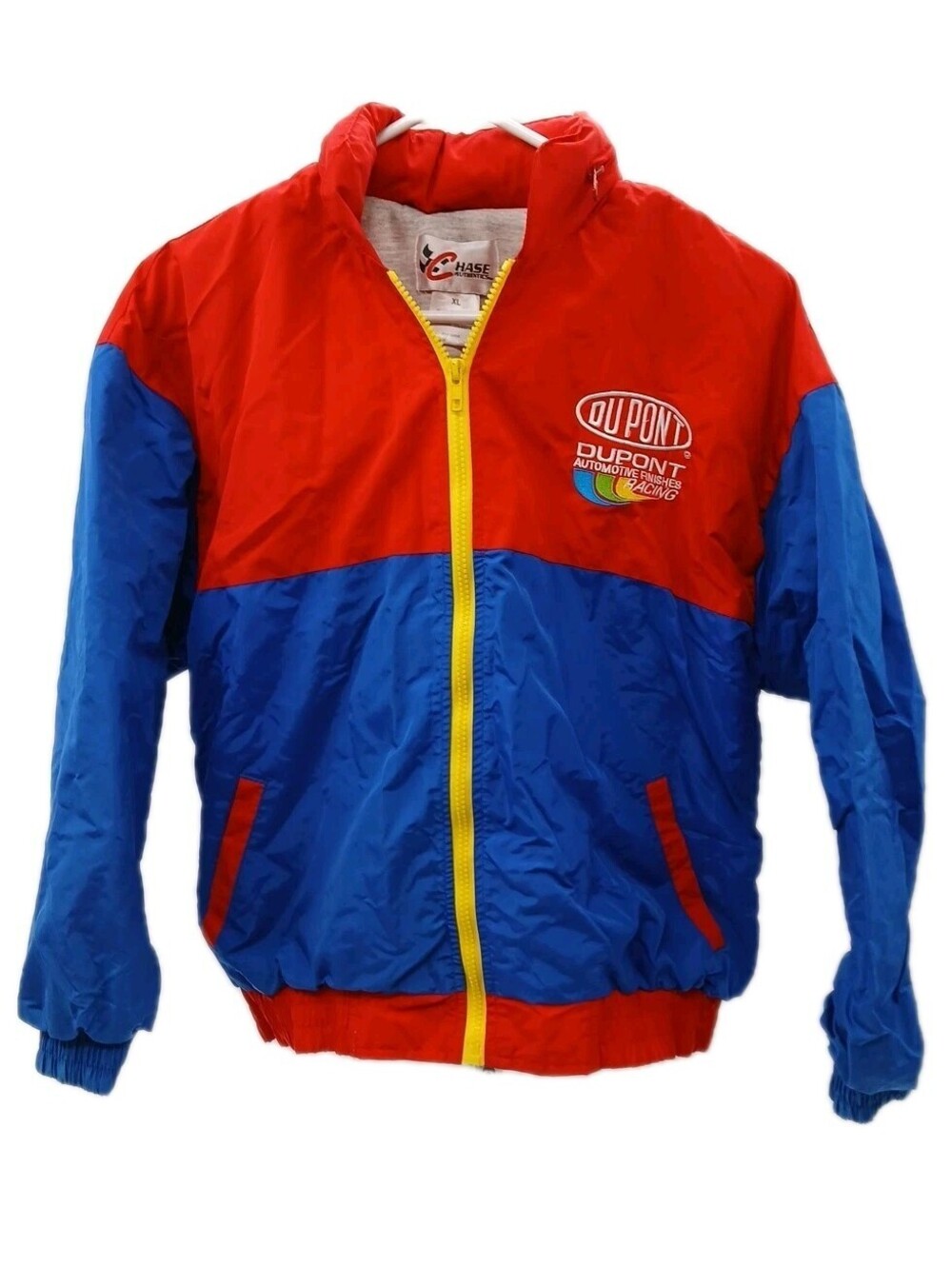 Vintage Chase Authentics Jeff Gordon Jacket Kids XL Blue Red Nascar Hooded #24